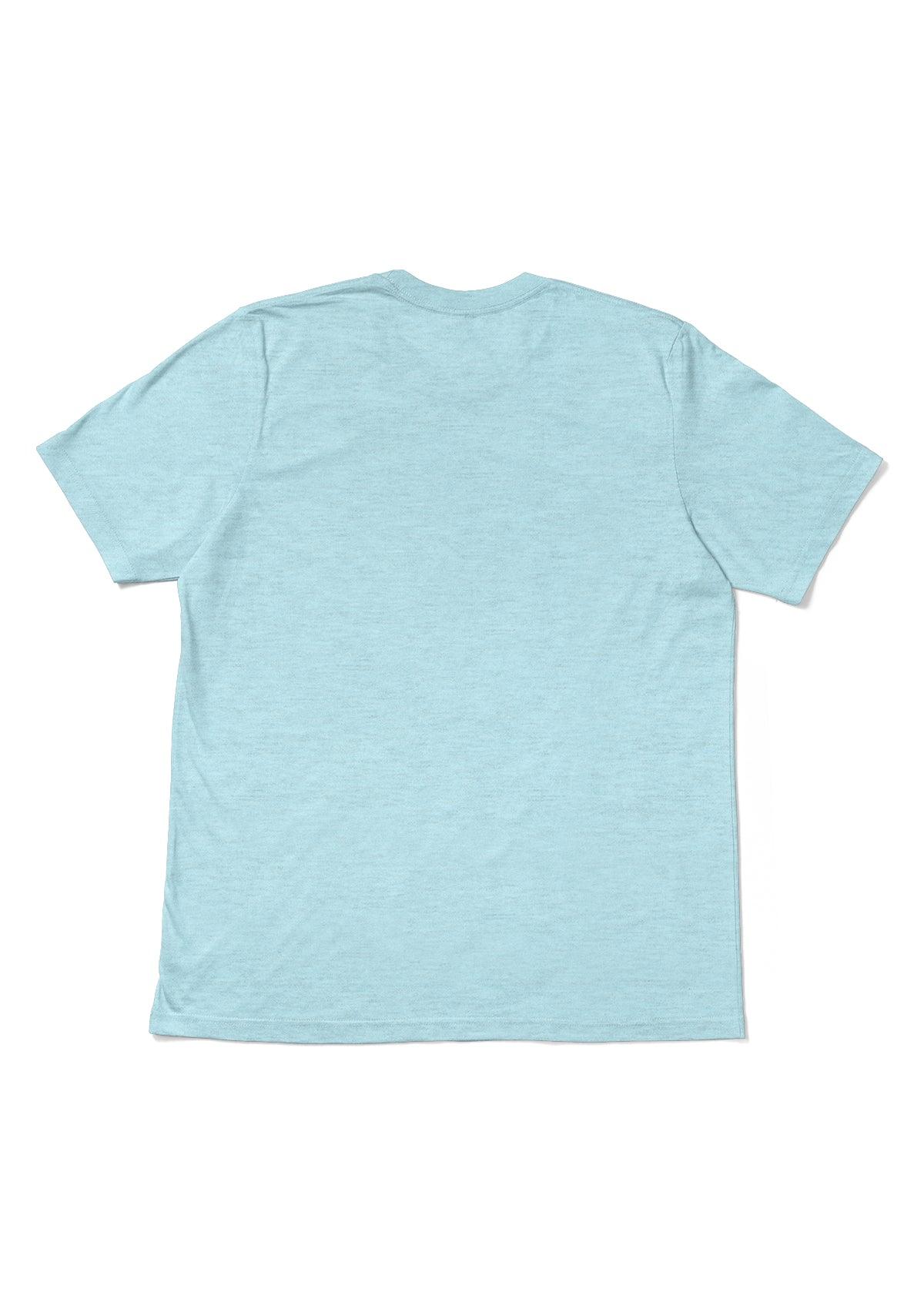 Men's Ice Blue Heather Short Sleeve Crew Neck T-Shirt
