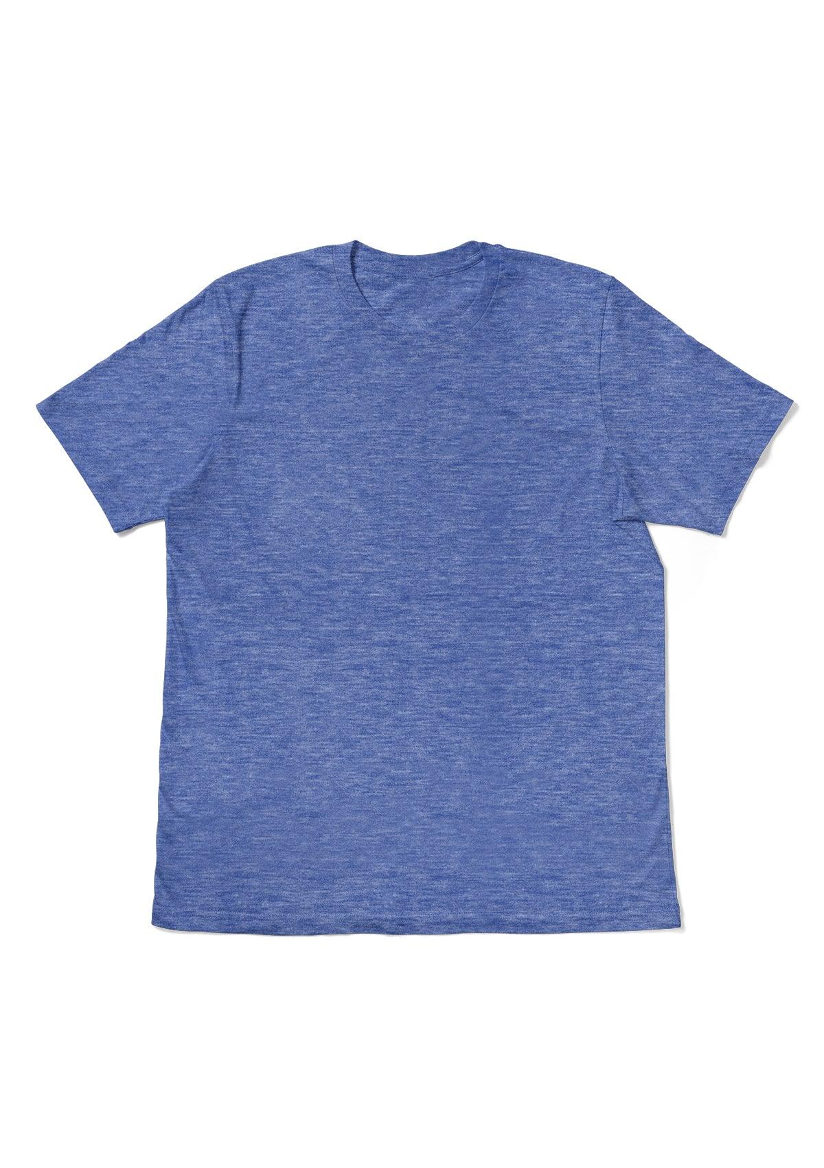 Men's Royal Blue Heather Short Sleeve Crew Neck T-Shirt