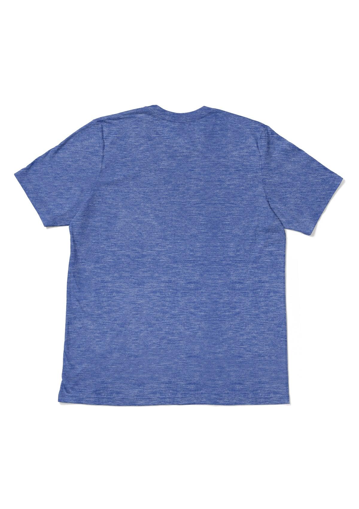Men's Royal Blue Heather Short Sleeve Crew Neck T-Shirt