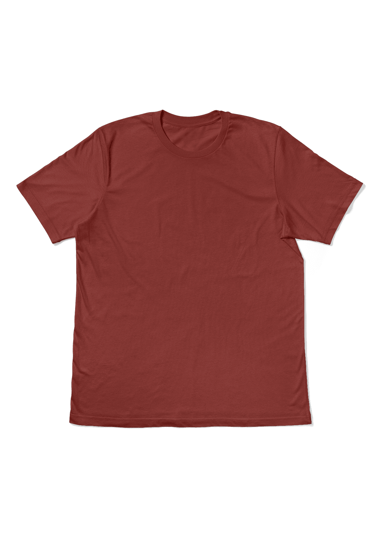 Men's Rust Brown Cotton T-Shirt