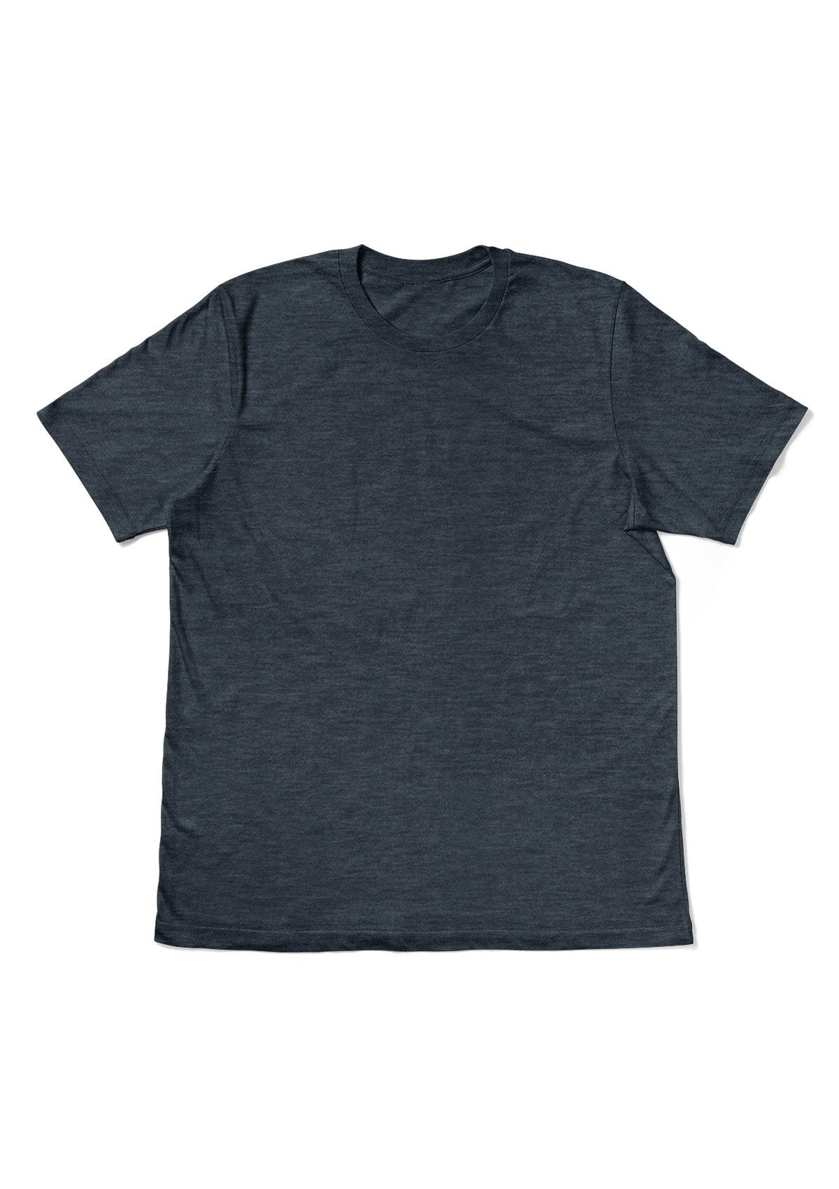 Men's Short Sleeve Crew Neck T-Shirt - Steel Blue Triblend