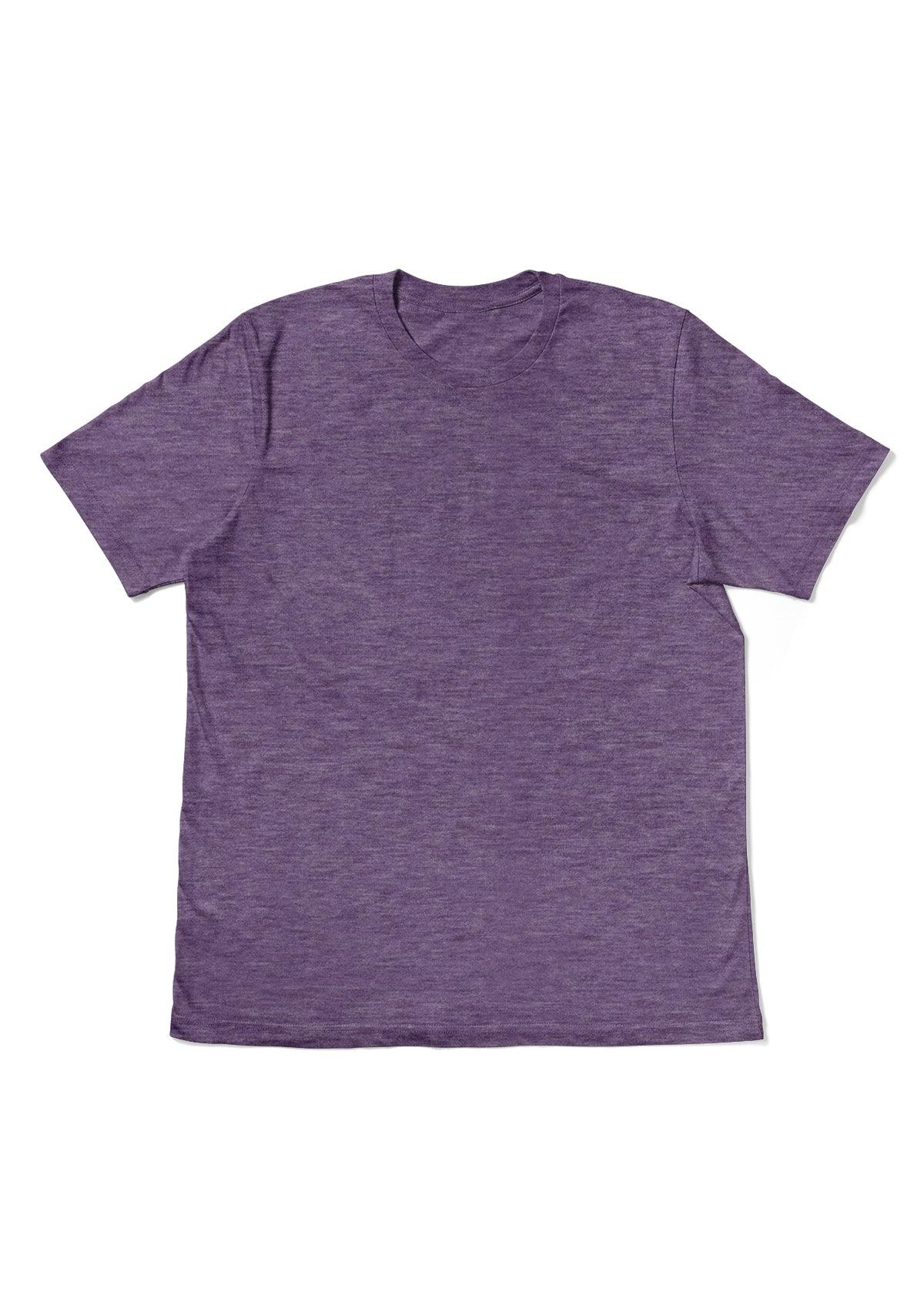 Men’s Purple Triblend Crew Neck T-Shirt