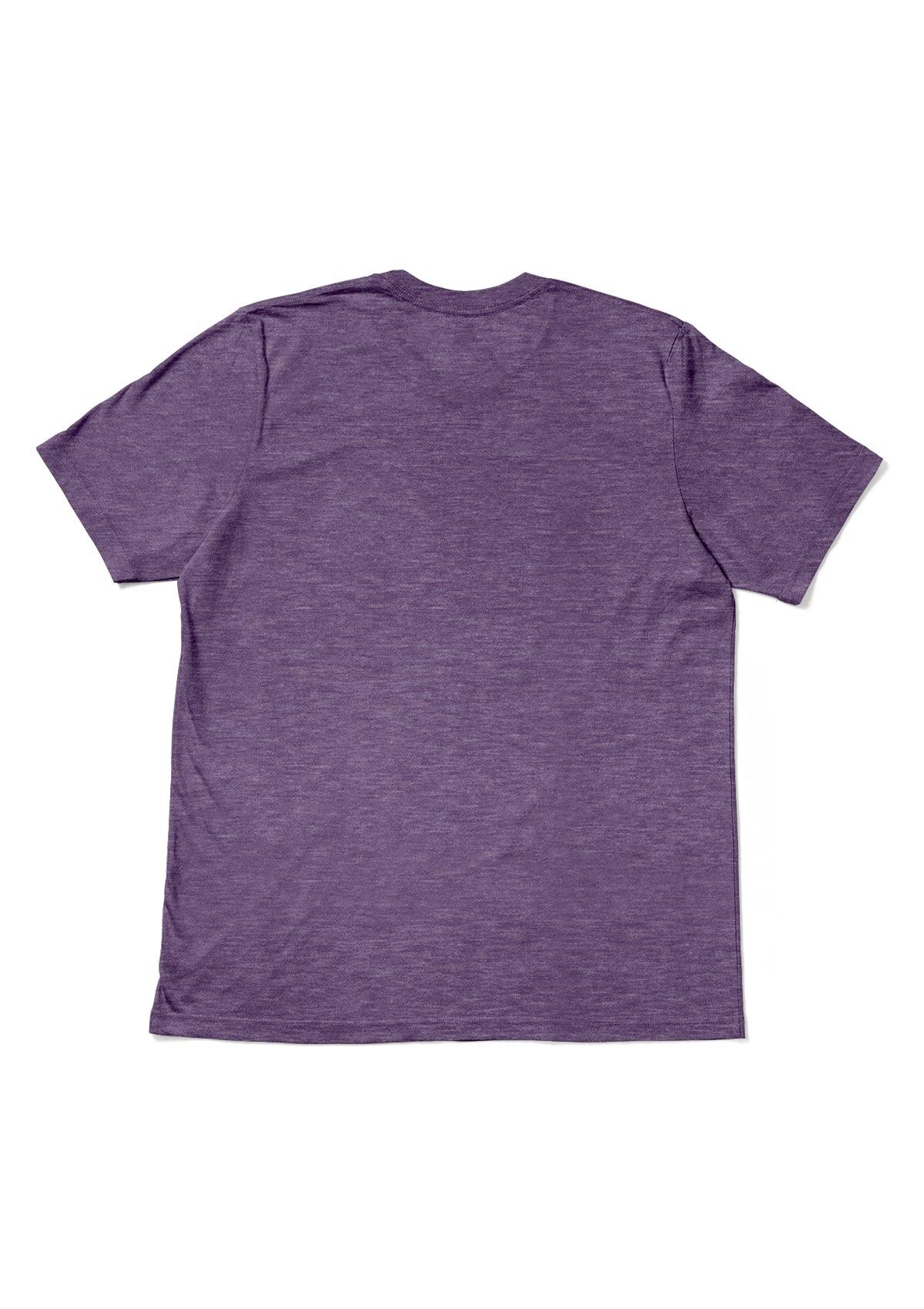Men’s Purple Triblend Crew Neck T-Shirt