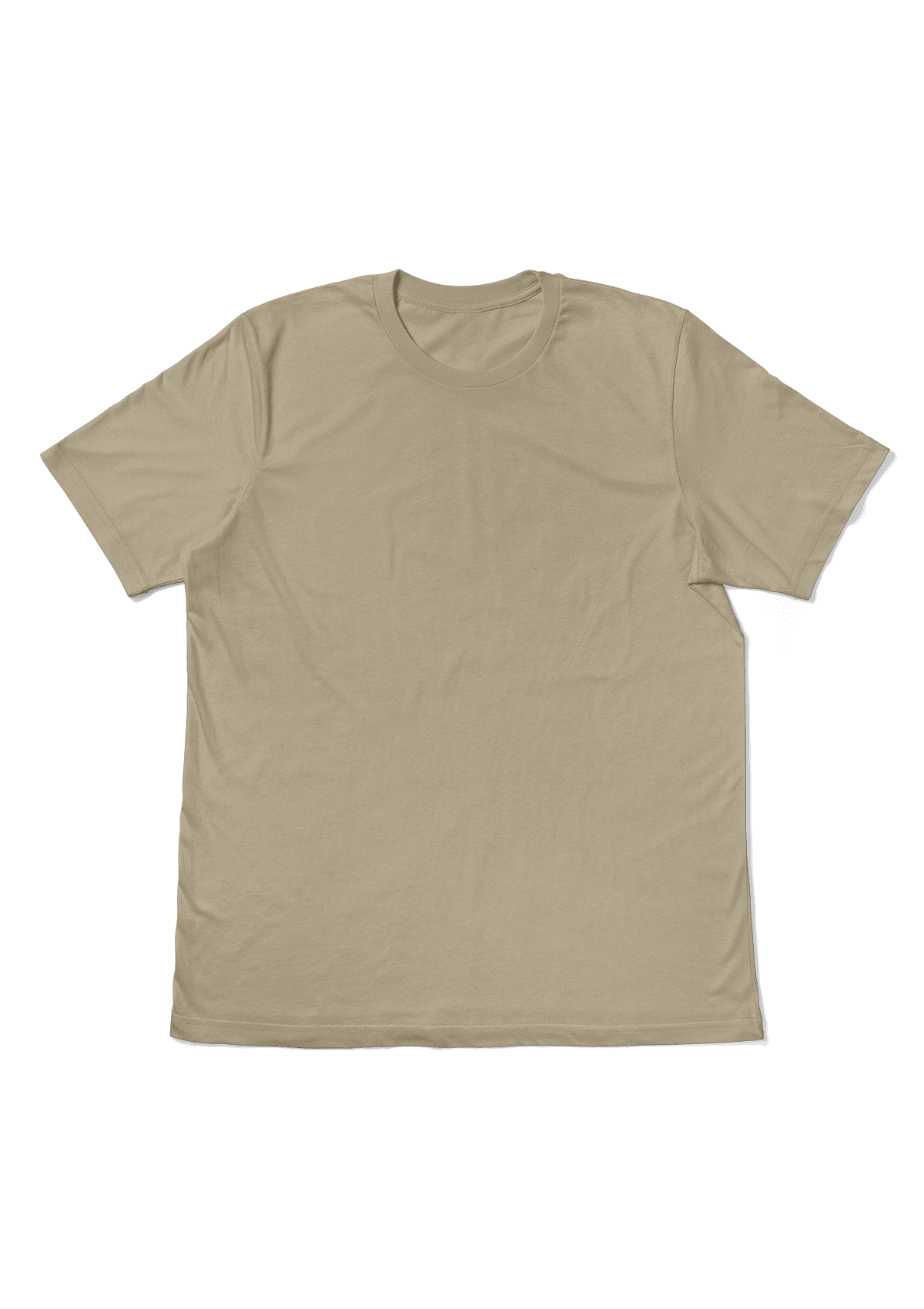 Men’s Tan T-Shirt – 100% Cotton Crew Neck T-Shirt for Men