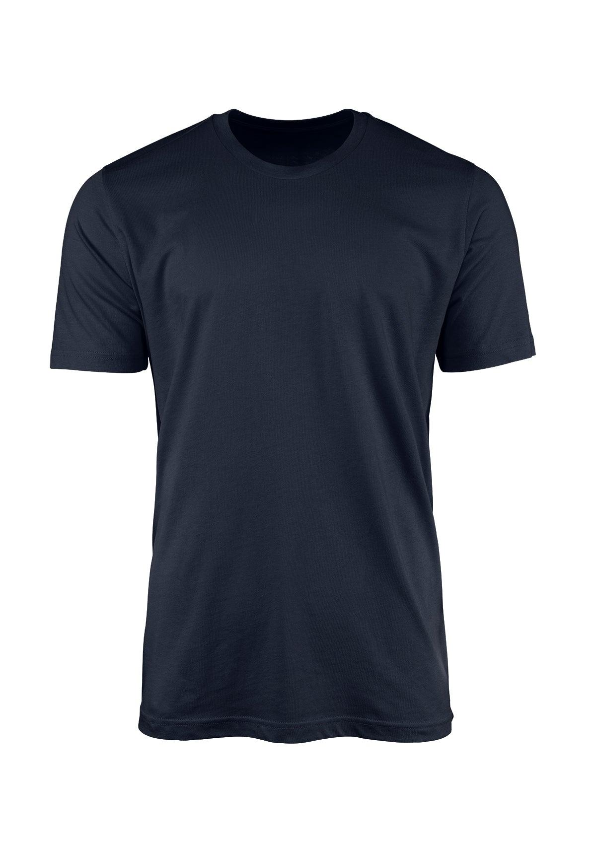 Vintage Navy Blue Short Sleeve Crew Neck T-Shirt