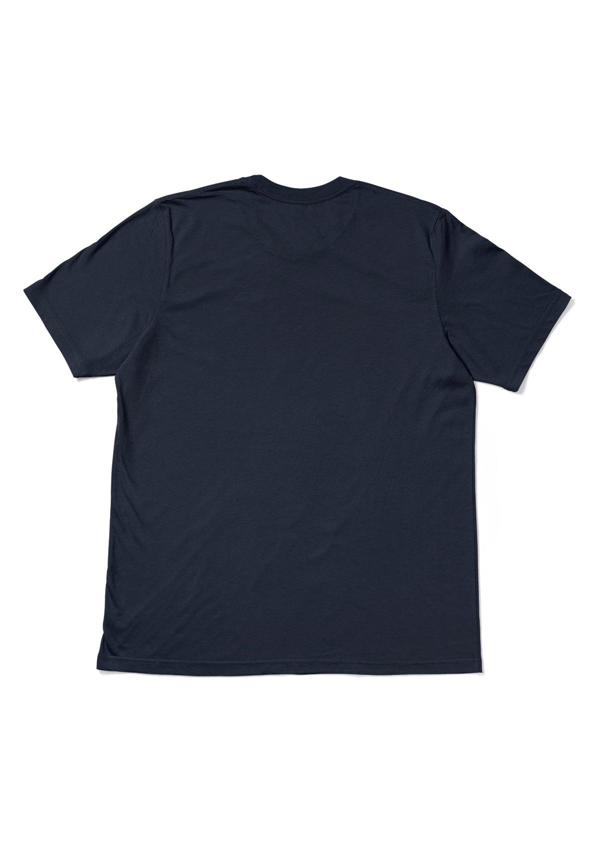 Vintage Navy Blue Short Sleeve Crew Neck T-Shirt