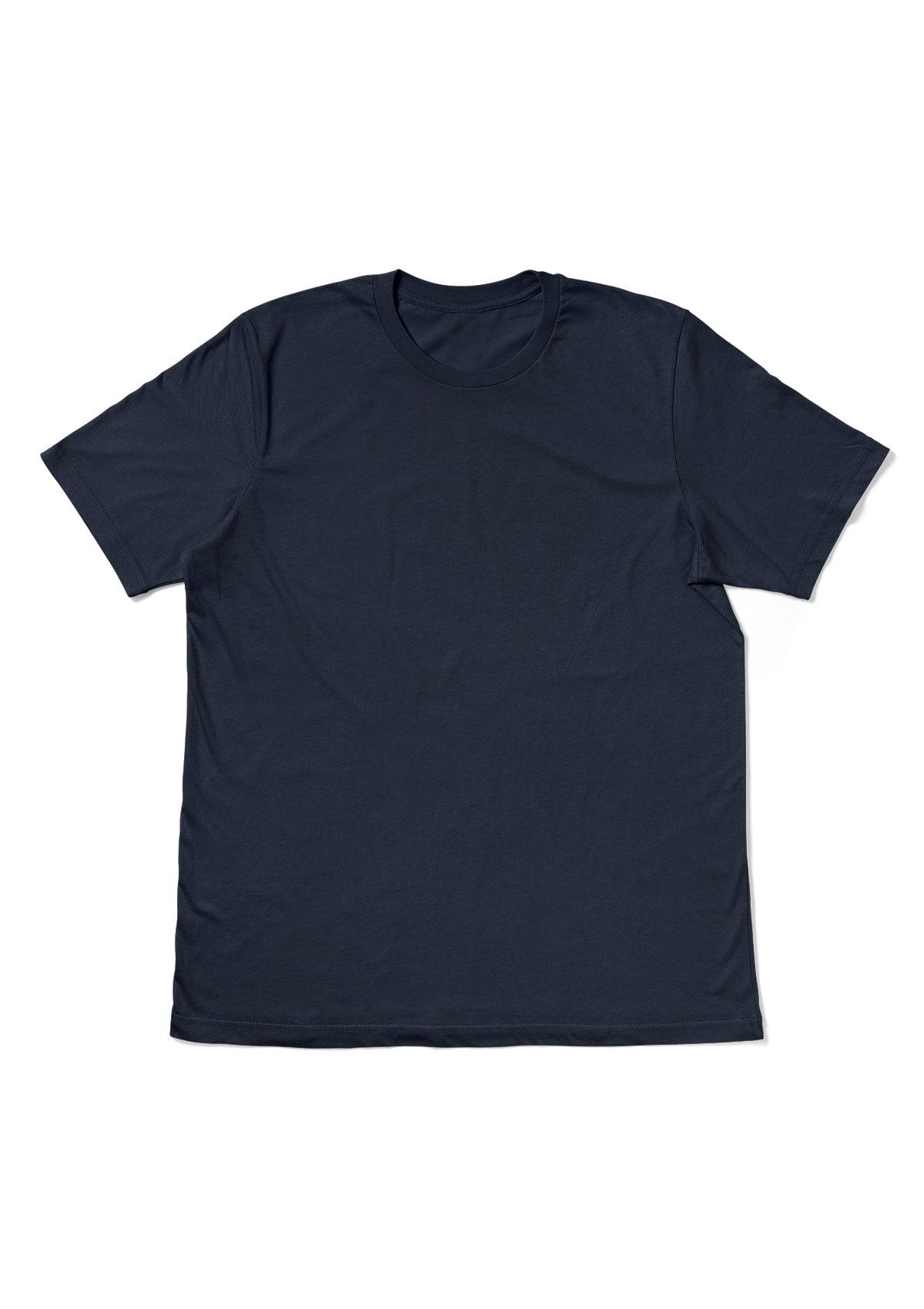 Vintage Navy Blue Short Sleeve Crew Neck T-Shirt