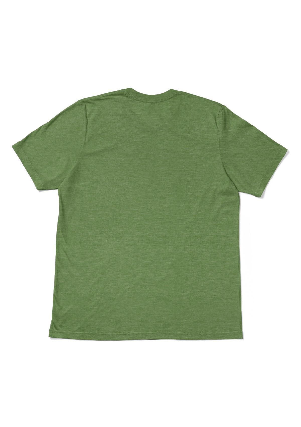 Men's Green Heather Short Sleeve Crew Neck T-Shirt