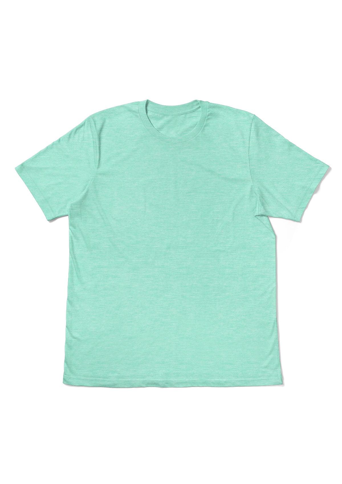 Men's Mint Heather Short Sleeve Crew Neck T-Shirt