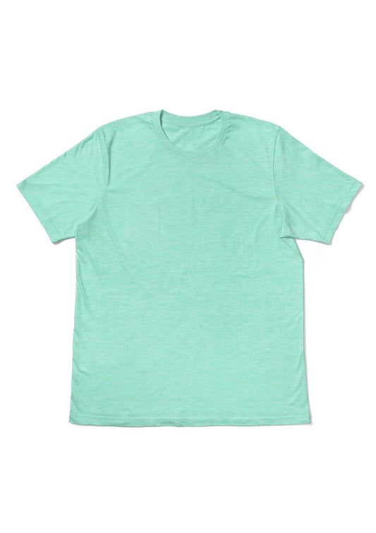 Men's Mint Heather Short Sleeve Crew Neck T-Shirt