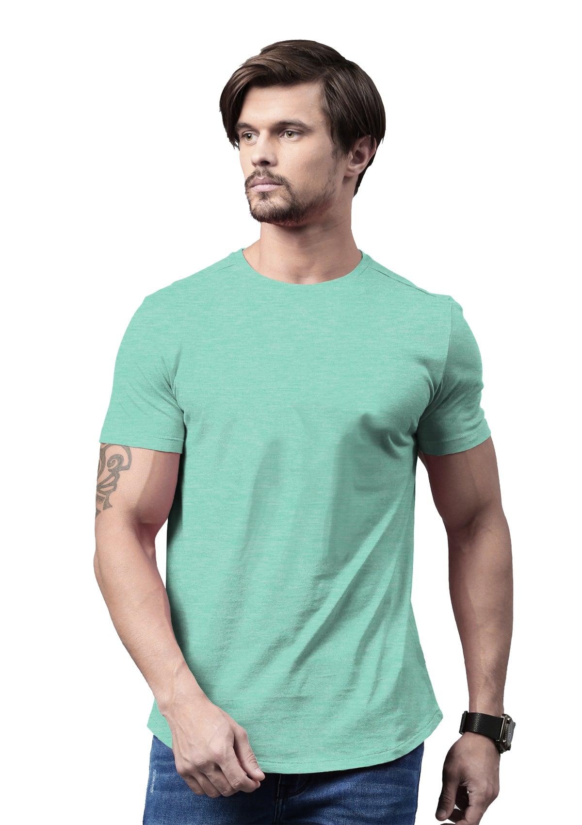 Men's Mint Heather Short Sleeve Crew Neck T-Shirt