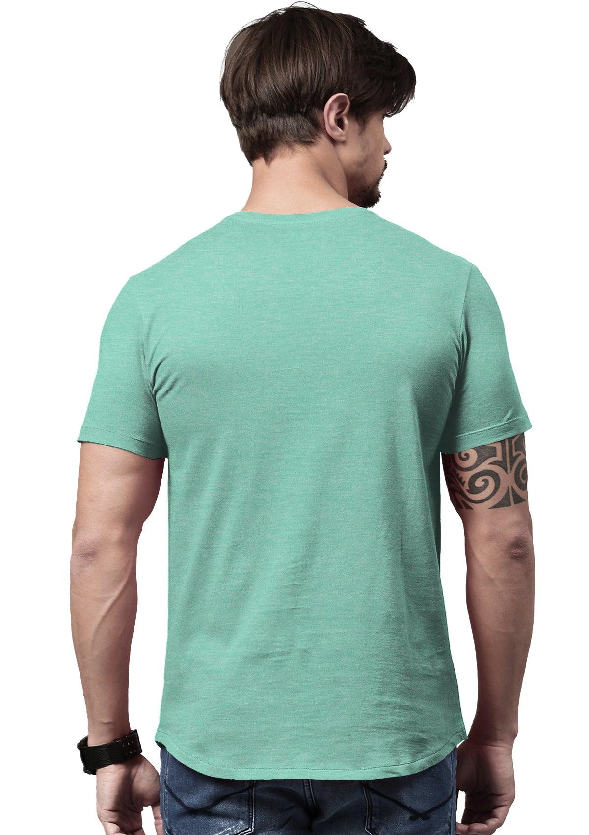 Men's Mint Heather Short Sleeve Crew Neck T-Shirt