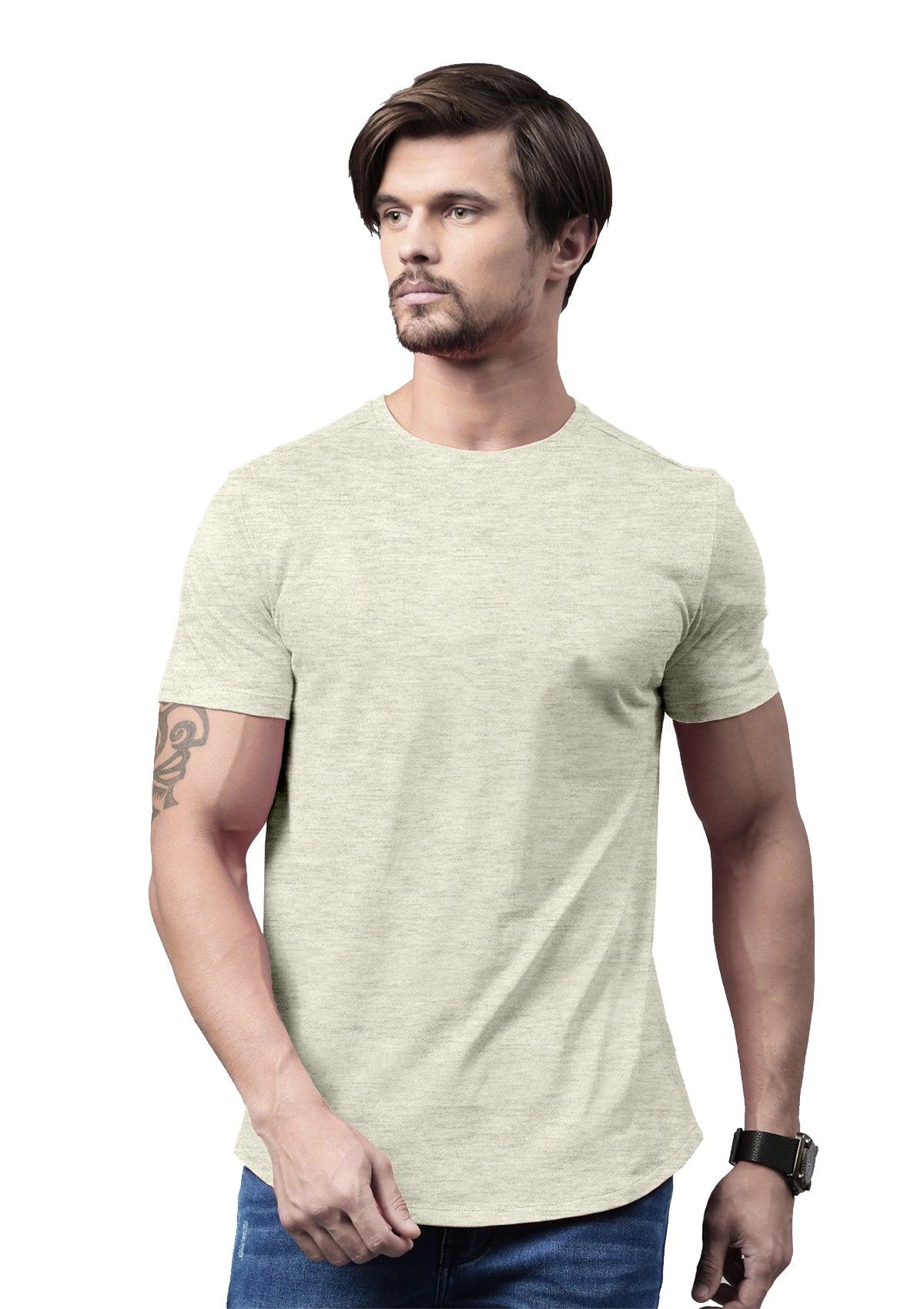Men's Prism Natural White Heather Short Sleeve Crew Neck T-Shirt