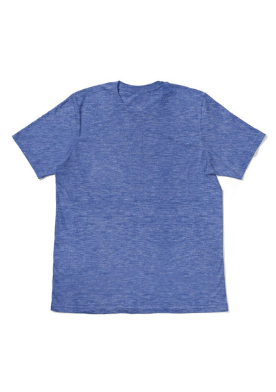 Men's Royal Blue Heather Short Sleeve Crew Neck T-Shirt