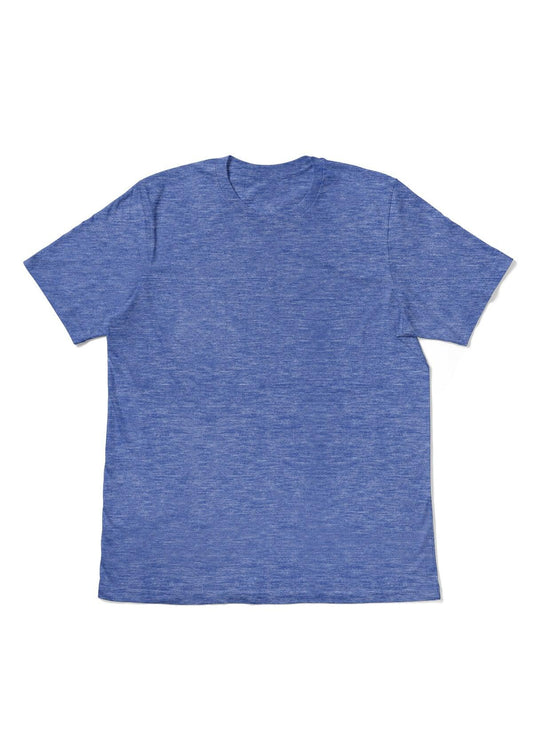 Men's Royal Blue Heather Short Sleeve Crew Neck T-Shirt