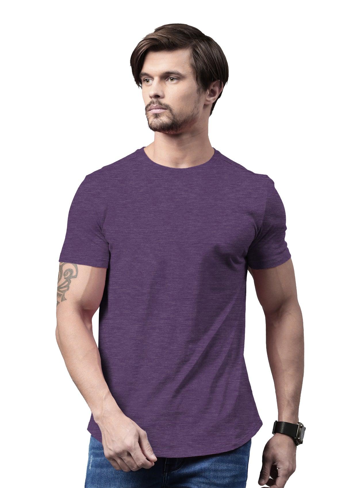 Men's Royal Purple Short Sleeve Crew Neck T-Shirt