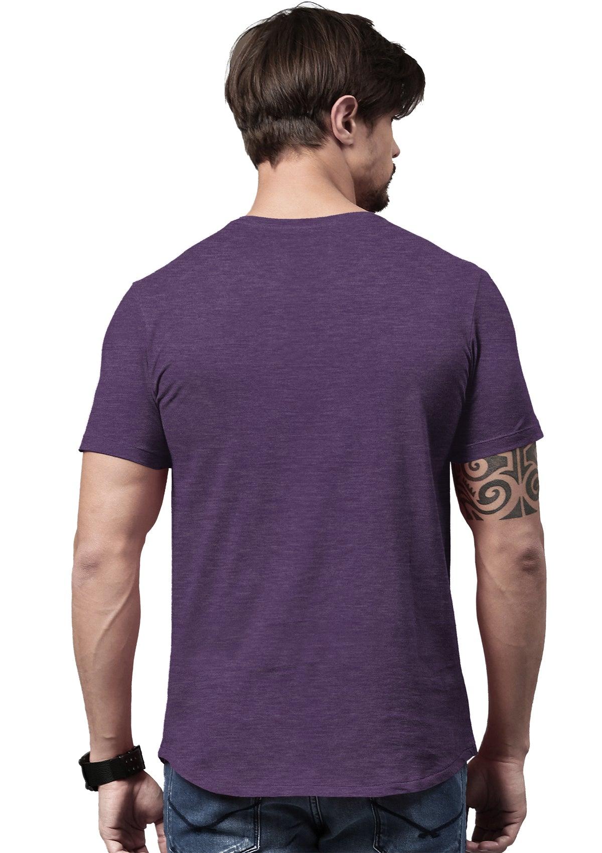 Men's Royal Purple Short Sleeve Crew Neck T-Shirt