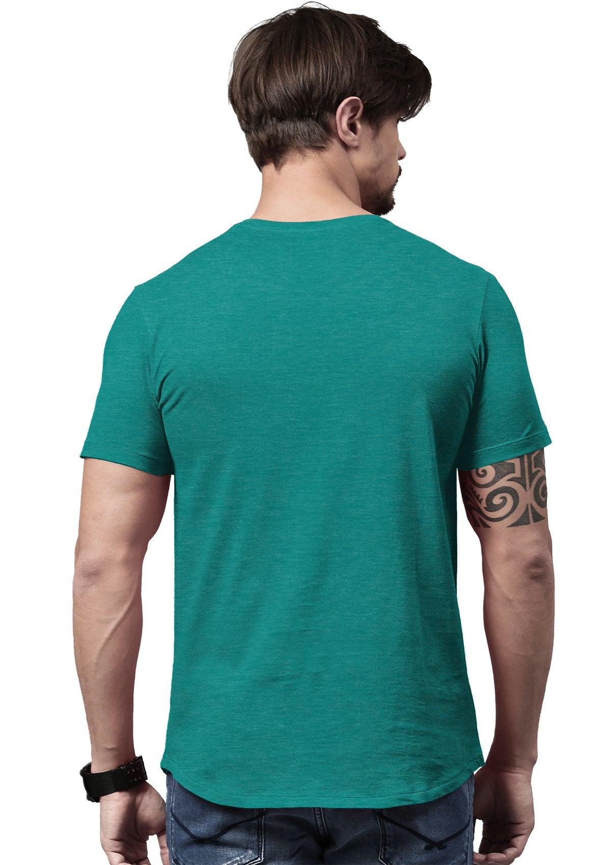 Men's Sea Green Heather Short Sleeve Crew Neck T-Shirt