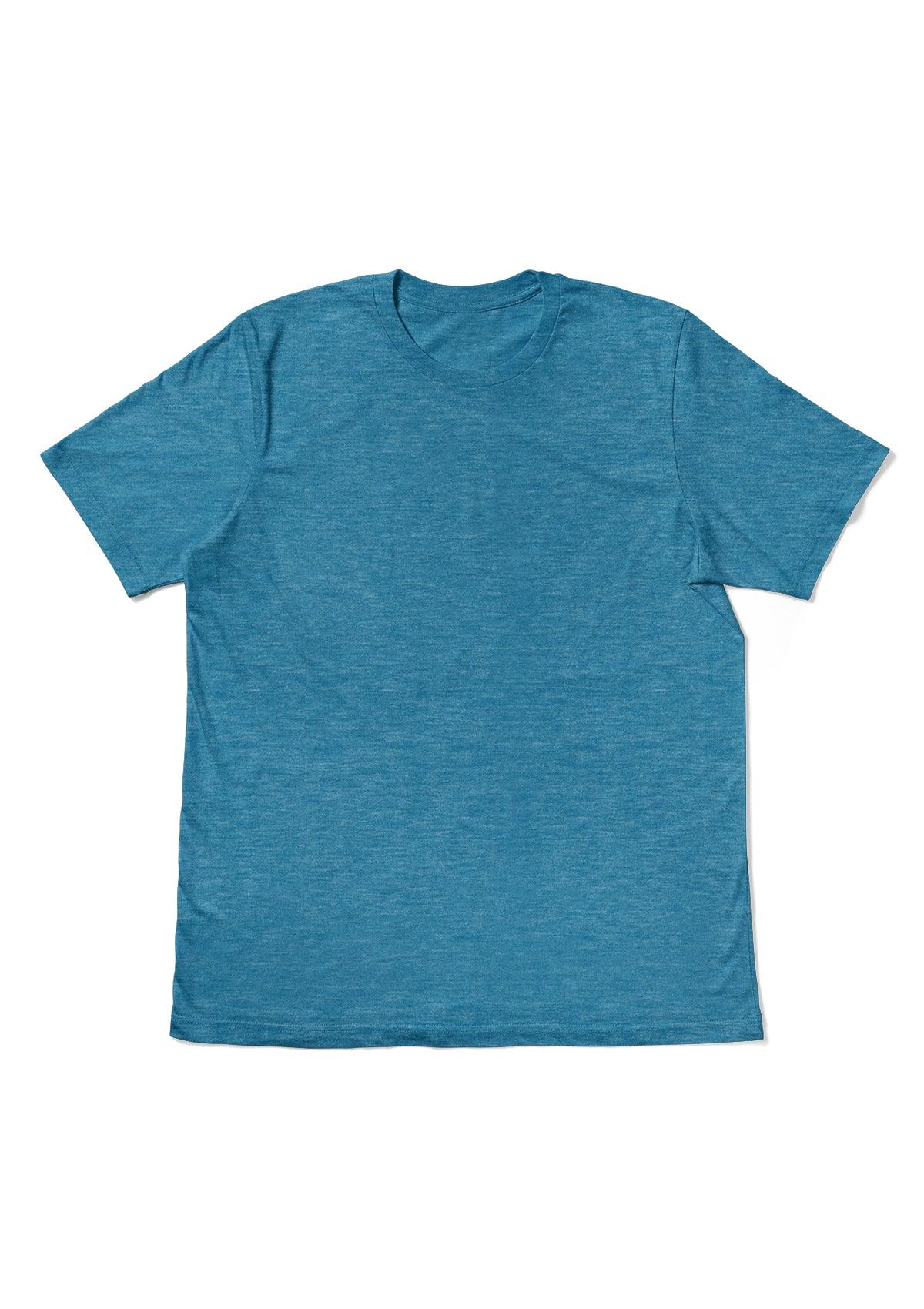 Men's Short Sleeve Crew Neck T-Shirt - Aqua Triblend