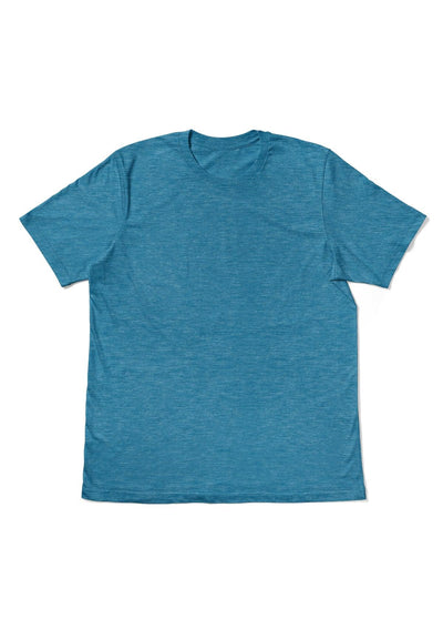 Men's Short Sleeve Crew Neck T-Shirt - Aqua Triblend