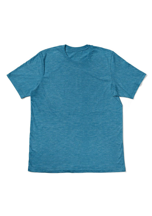 Men's Short Sleeve Crew Neck T-Shirt - Aqua Triblend