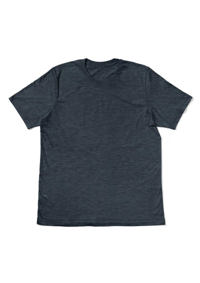 Men's Short Sleeve Crew Neck T-Shirt - Steel Blue Triblend