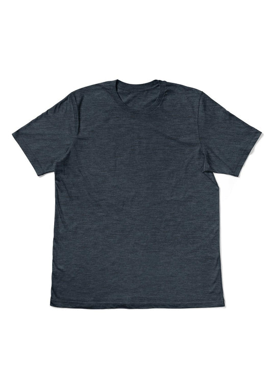 Men's Short Sleeve Crew Neck T-Shirt - Steel Blue Triblend