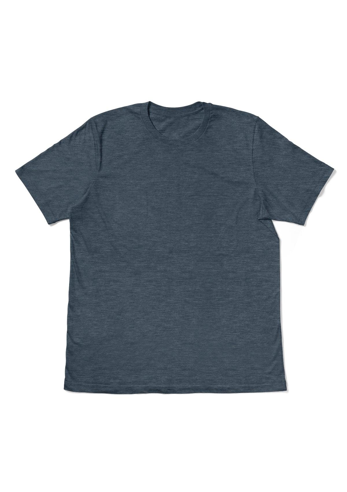 Men's Slate Blue Heather Short Sleeve Crew Neck T-Shirt