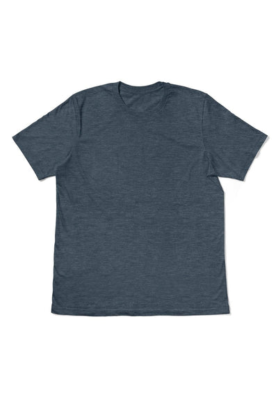 Men's Slate Blue Heather Short Sleeve Crew Neck T-Shirt