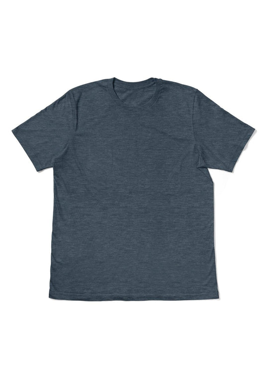 Men's Slate Blue Heather Short Sleeve Crew Neck T-Shirt