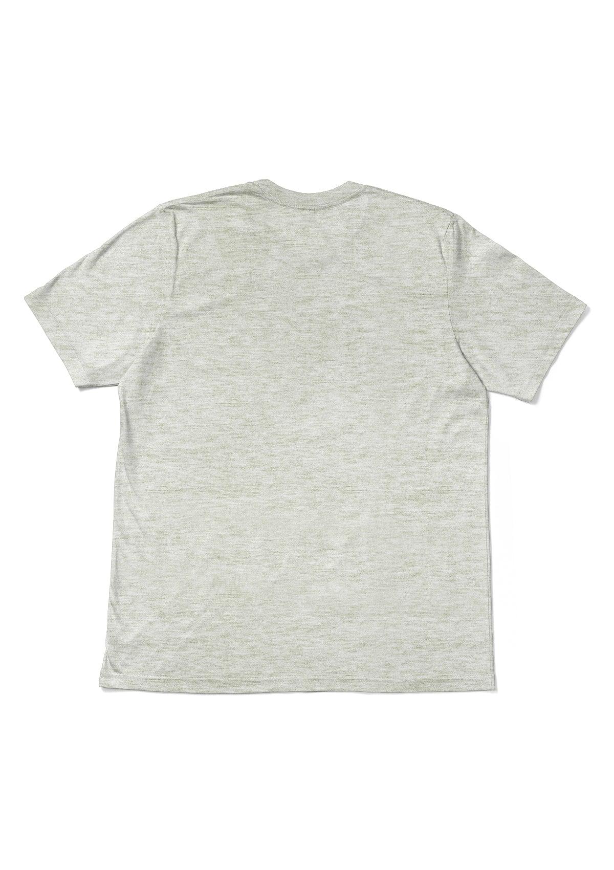 Men’s Triblend Oatmeal White Crew Neck T-Shirt