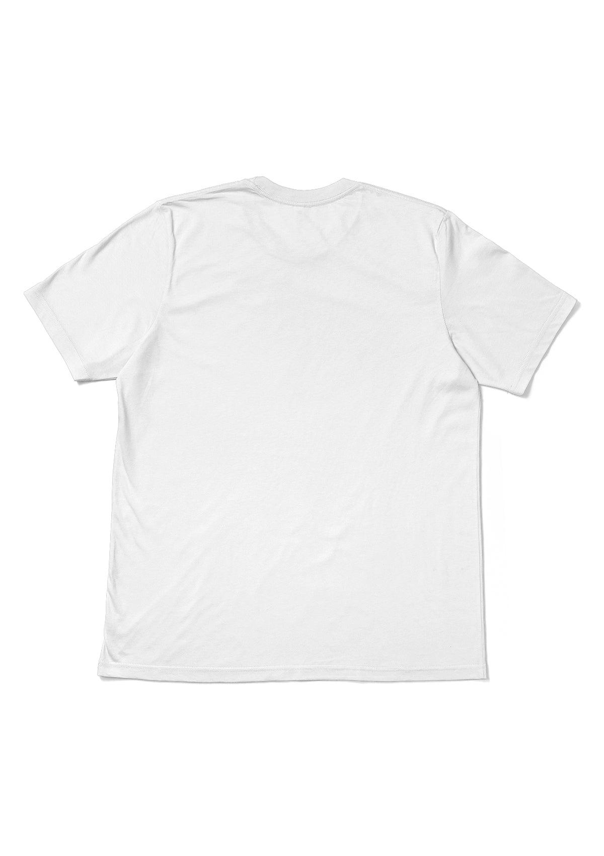 Men’s White Triblend Crew Neck T-Shirt