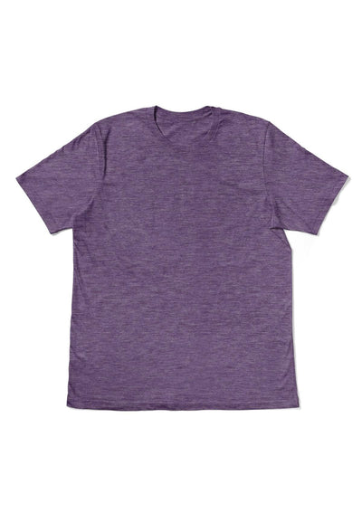 Men’s Purple Triblend Crew Neck T-Shirt
