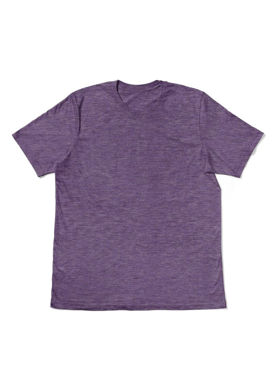 Men’s Purple Triblend Crew Neck T-Shirt