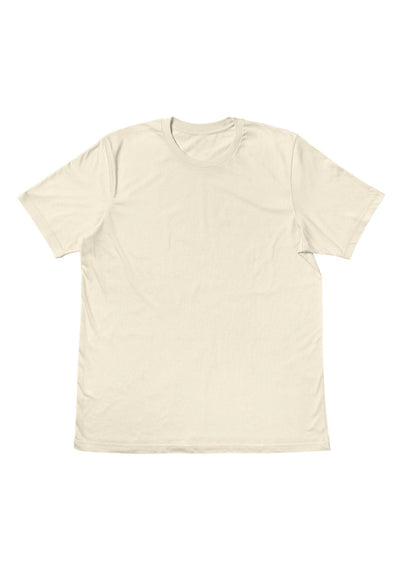 Men’s Mocha White T-Shirt | Soft, Earthy Neutral in 100% Cotton